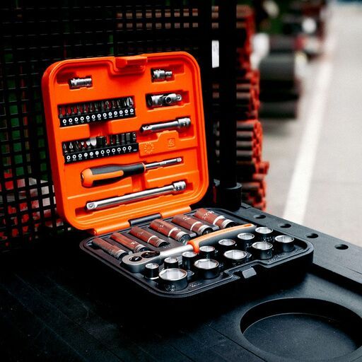 Bahco S51MC3H 51pce 3/8” Square Drive Standard and Deep Socket Set with Metric Hex Profile and 1/4” Bits – image 16
