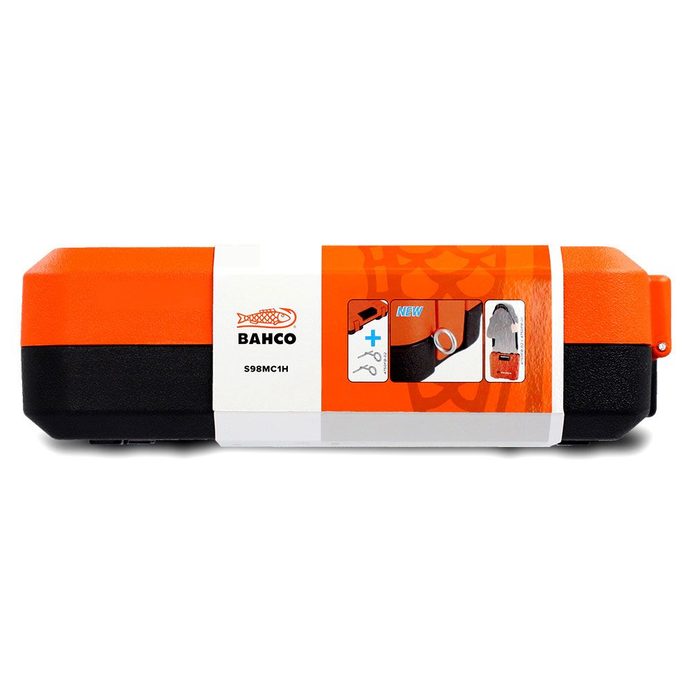 Bahco S98MC1H 98pce 1/4” and 1/2” Square Drive Socket and Deep Socket Set with Metric Hex Profile, Hex Key Set and Combination Spanner Set – image 9