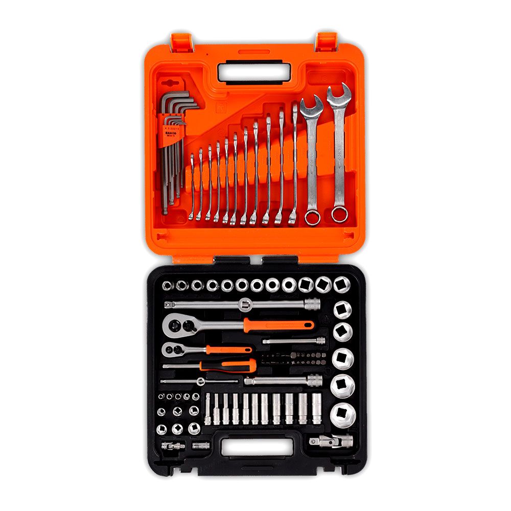Bahco S98MC1H 98pce 1/4” and 1/2” Square Drive Socket and Deep Socket Set with Metric Hex Profile, Hex Key Set and Combination Spanner Set – image 17