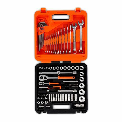 Bahco S98MC1H 98pce 1/4” and 1/2” Square Drive Socket and Deep Socket Set with Metric Hex Profile, Hex Key Set and Combination Spanner Set – image 17