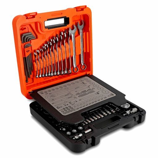 Bahco S98MC1H 98pce 1/4” and 1/2” Square Drive Socket and Deep Socket Set with Metric Hex Profile, Hex Key Set and Combination Spanner Set – image 5
