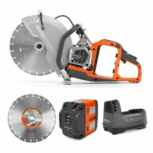 Husqvarna K1 Pace-KIT (9705467-08) 94V 8.0Ah Li-ion Cordless Brushless 350mm (14") Power Concrete Cutter Saw Combo Kit