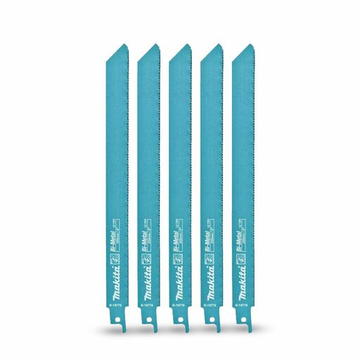 Makita B-16782 5-Pack 225mm x 0.9mm x 18TPI Bi-Metal Recipro Blade – image 2