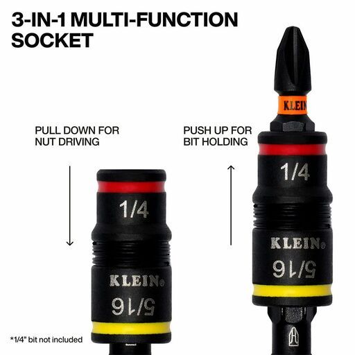 Klein A-32934 9-in-1 Impact Rated Flip Socket Imperial Set – image 4