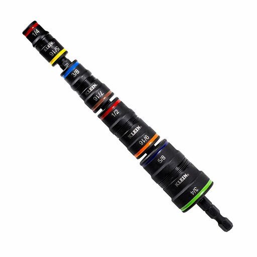 Klein A-32934 9-in-1 Impact Rated Flip Socket Imperial Set – image 2