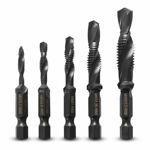 Daytona DRTAP5 5pce 1/4" Shank Countersink & Deburring Set M4-M10 – image 2