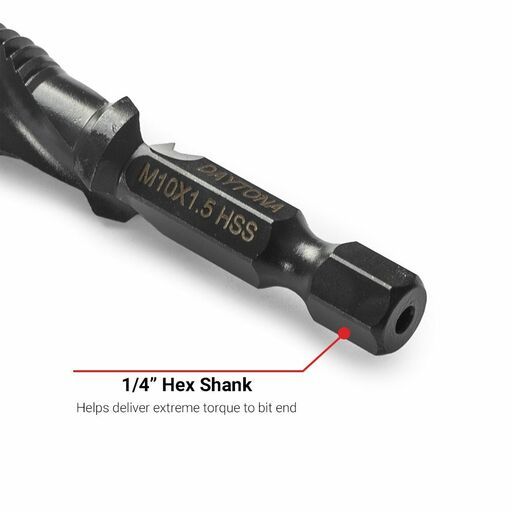 Daytona DRTAP5 5pce 1/4" Shank Countersink & Deburring Set M4-M10 – image 4