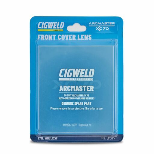 Cigweld WHCL127F 5-Pack Front Cover Lens to Suit ARCMASTER XC70 – image 2