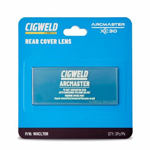 Cigweld WHCL70R 3-Pack Rear Cover Lens to Suit ARCMASTER XC30 HELMET – image 2