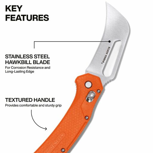 Klein A-44056 70mm Cable Skinning Hawkbill Blade Pocket Knife – image 2