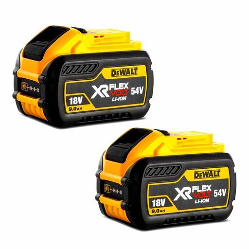 DeWalt 2PKDCB547-XJ 2-Pack 18V-54V 9.0Ah XR Flexvolt Li-Ion Battery