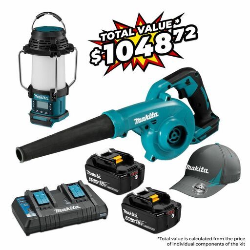 Makita DLX2515PT 18V 4.0Ah Li-ion Cordless 2pce Combo Kit