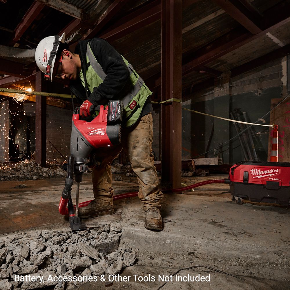 Milwaukee M18FHACO745122FC 18V 12.0Ah REDLITHIUM FORGE Cordless Fuel 45mm SDS Max Rotary Hammer with VACLINK & ONE-KEY Combo Kit – image 8