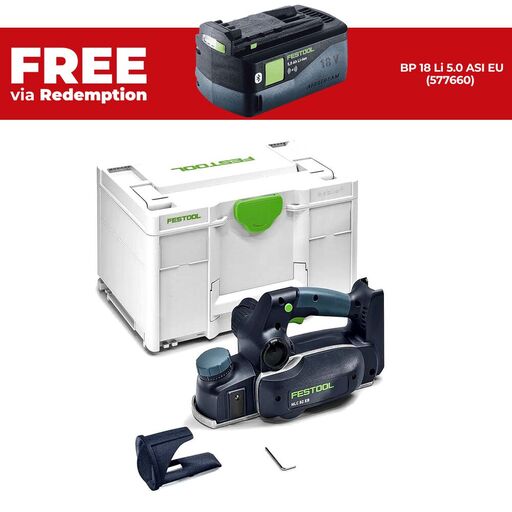 Festool HLC 82 EB-Basic (578000) 18V Li-ion Cordless Brushless 82mm Planer with Systainer - Skin Only – image 1