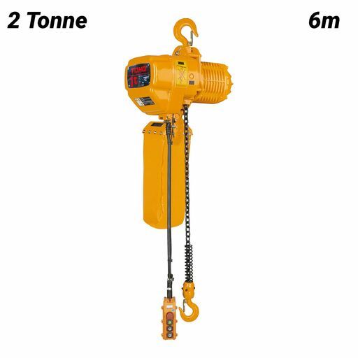 Toho TECH-3PH-2SP-0206 2T 6m Electric Chain Hoist Three Phase 2 Speed