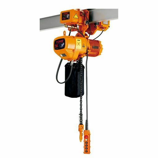 Toho TECH-3PH-2SP-0206-ET 2T 6m Electric Chain Hoist Three Phase 2 Speed with Electric Trolley – image 2