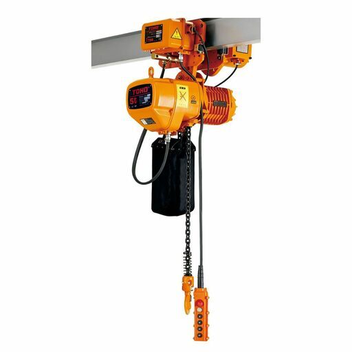 Toho TECH-3PH-2SP-0506-ET 5T 6m Electric Chain Hoist Three Phase 2 Speed with Electric Trolley – image 2