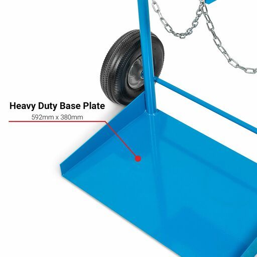 Climbrite CGT250 Gas Botttle Trolley with Pneumatic Wheels – image 6