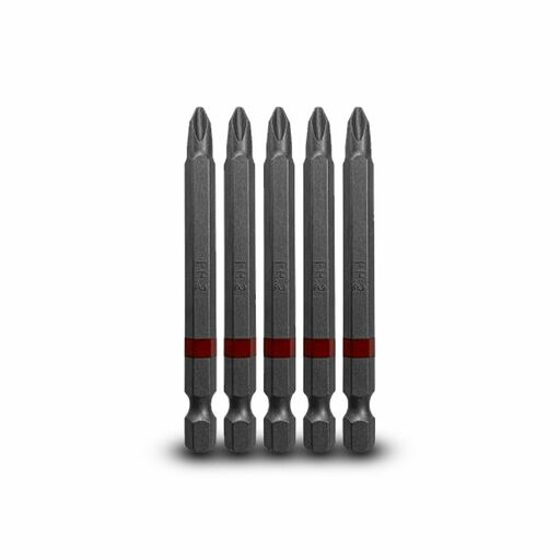 Wattmaster WAT91002 5-Pack 75mm Phillips No 2 Magnetic Tip High Quality S2 Alloy Steel Power Bit – image 2