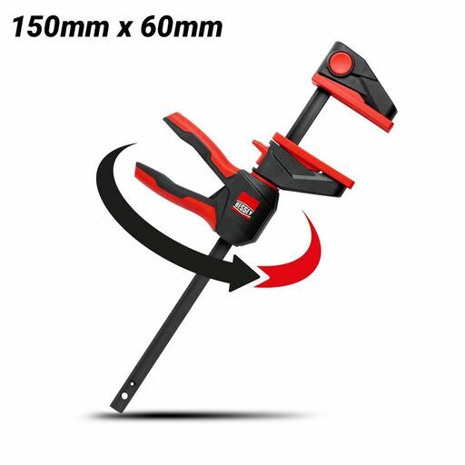 Bessey EZ360M-15 150mm x 60mm One Handed Rotating Handle Clamp