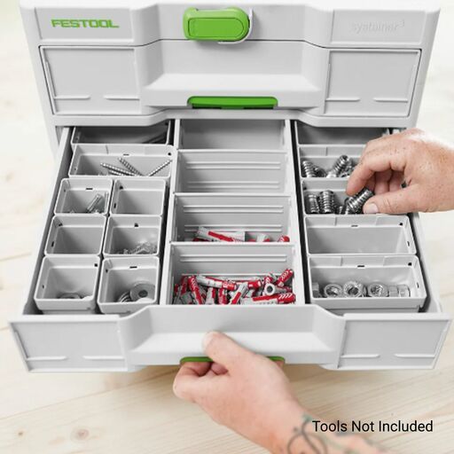 Festool SYS3-SORT/3 M 337 (577769) Systainer3 SORTAINER 3-Drawer Storage Box – image 6