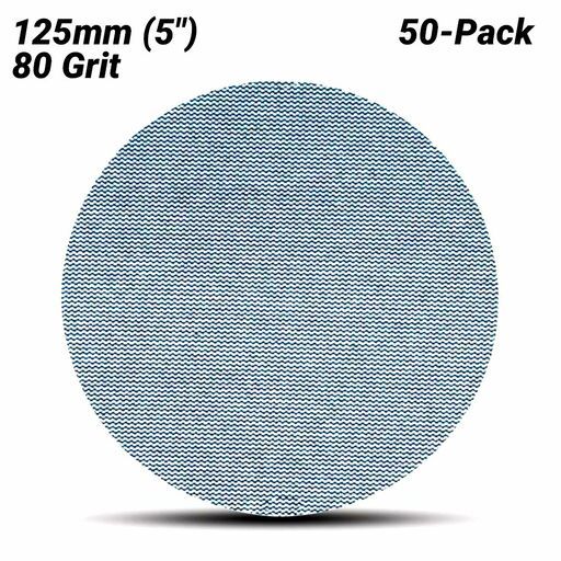 3M UU011348024-50PK (53612) 50-Pack 125mm (5") 80 Grit Hook & Loop 310W Sanding Disc