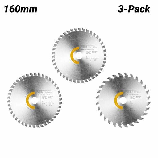Festool 578547 3-Pack 160mm x 1.8mm Wood Cutting Saw Blade Set