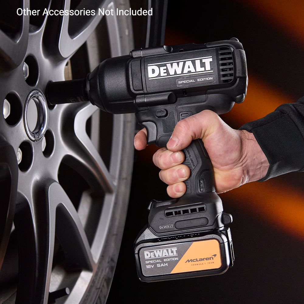 DeWalt DCF99MP2T-XE DeWalt x McLaren F1 Team18V XR 5.0Ah Li-ion Cordless 1/2" High Torque Impact Wrench Combo Kit - Special Edition – image 9