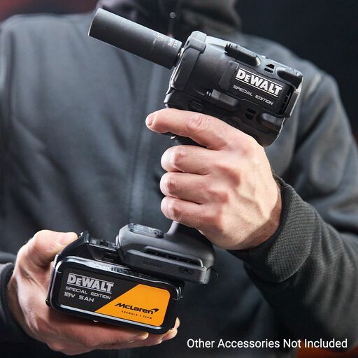 DeWalt DCF92MP2T-XE DeWalt x McLaren F1 Team 18V XR 5.0Ah Li-ion Cordless 1/2" Compact Impact Wrench Combo Kit - Special Edition – image 11