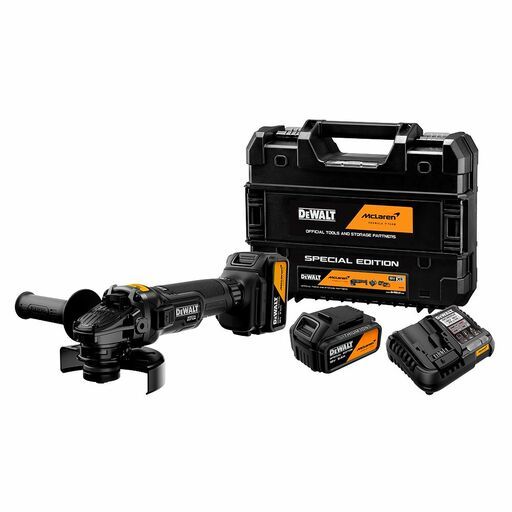DeWalt DCG45MP2T-XE DeWalt x McLaren F1 Team 18V XR 5.0Ah Li-ion Cordless 125mm (5") Angle Grinder Combo Kit - Special Edition – image 2