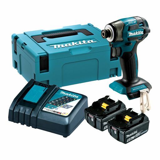 Makita DTD173RTJ 18V 5.0Ah Li-ion Cordless Brushless 4-Stage Impact Driver Combo Kit – image 2