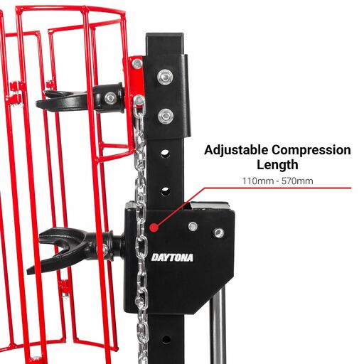 Daytona DCSC1000 1000kg Coil Spring Compressor with Safety Cage – image 3