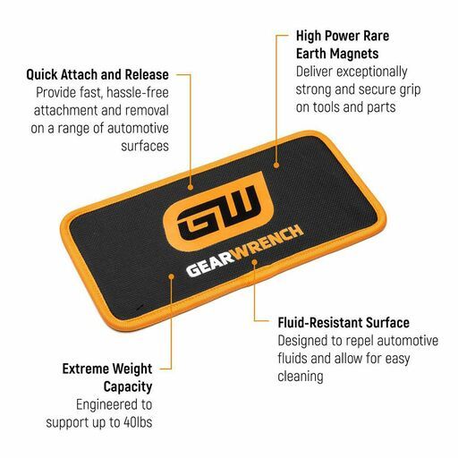 Socket Magnet Mat GEARWRENCH GWMAGMAT126 305mm x 152mm (12
