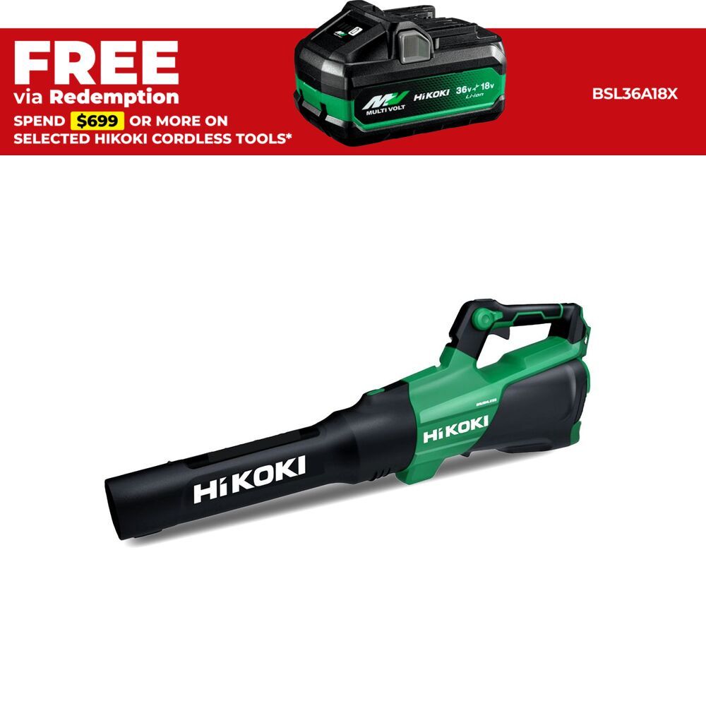 HiKOKI RB36DCW4Z 36V Li-ion Cordless Brushless Leaf Blower - Skin Only – image 1