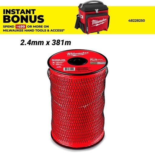 Milwaukee 49162813 2.4mm x 381m Trimmer Line Reel