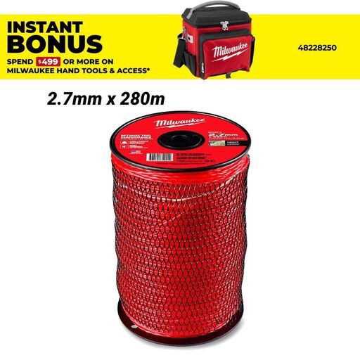 Milwaukee 49162814 2.7mm x 280m Trimmer Line Reel