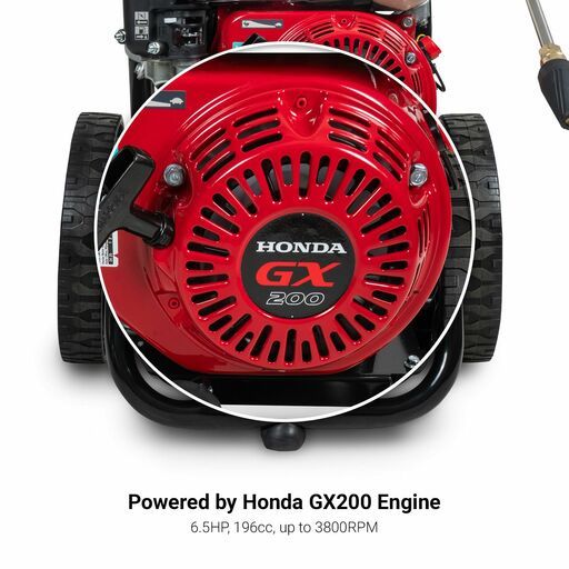 Typhoon TPW65H 6.5HP 3600PSI Honda Powered Petrol High Pressure Washer w/ Turbo Head – image 5