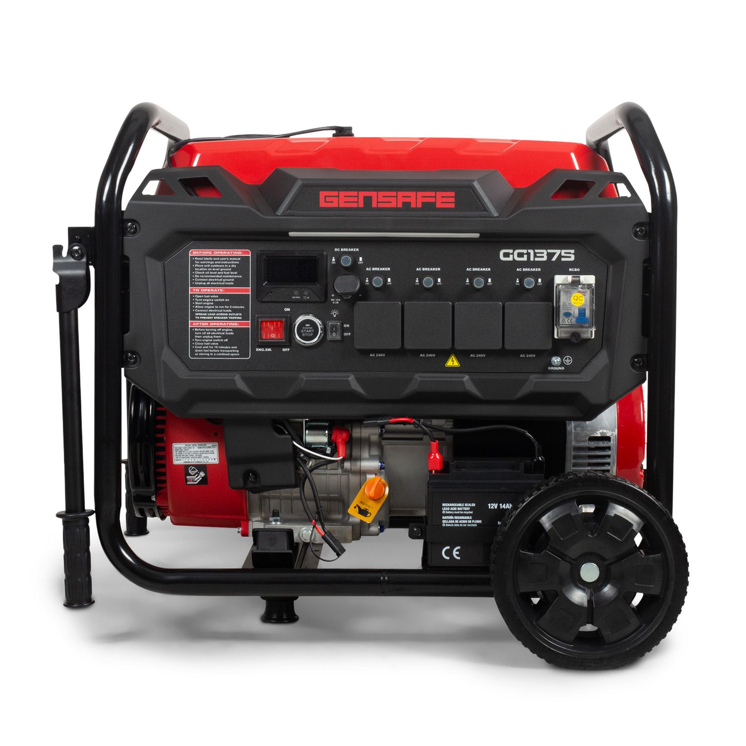 Gensafe GG1375 13.75KVA Petrol Electric Start Generator – image 3