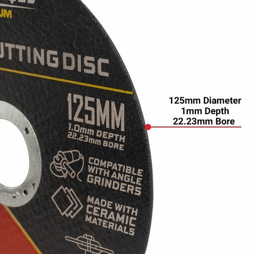 Xtorque XP125V2 10-Pack Platinum 125mm x 1mm x 22.23mm Inox Cutting Discs – image 6