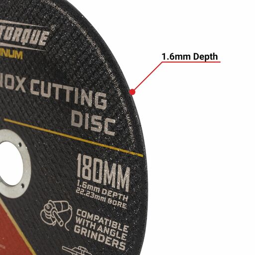 Xtorque XP180V2 Platinum 180mm x 1.6mm x 22.23mm Inox Cutting Disc – image 5