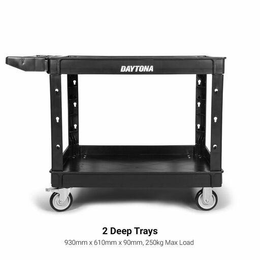 Daytona D3SUCV2 Heavy Duty 2 Shelf Utility Cart – image 3
