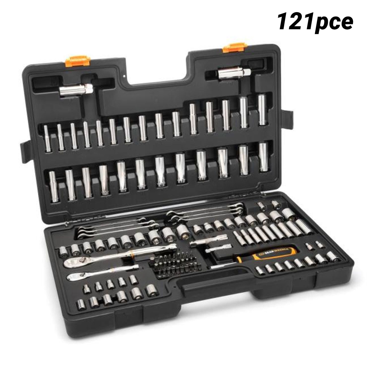 GEARWRENCH GW90SCBMTS 121pce 1/4" & 3/8” Drive 90T SAE/Metric Mechanics Hand Tool Set – image 1