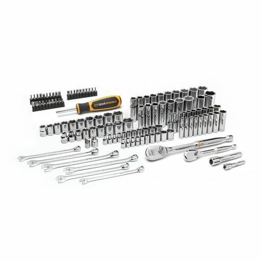 GEARWRENCH GW90SCBMTS 121pce 1/4" & 3/8” Drive 90T SAE/Metric Mechanics Hand Tool Set – image 3