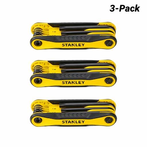 Stanley STHT71759 3-Pack 25pce Folding Hex Keys