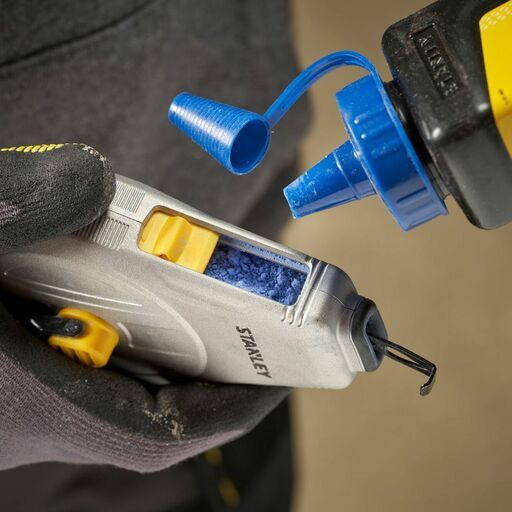 Stanley STHT47111-0 30m 1:1 Aluminium Chalk Reel with Blue Chalk & Level Kit – image 6