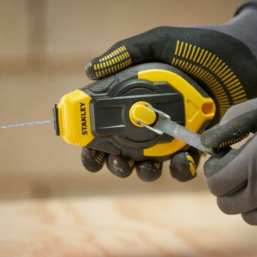Stanley STHT47312-0 30m 3:1 Plastic Chalk Reel with Blue Chalk & Level Kit – image 8