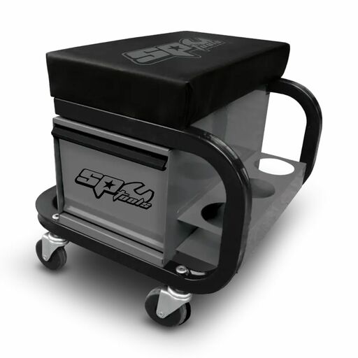 SP Tools SPR-18 Workshop Roller Seat with 1 Drawer - Grey / Black
