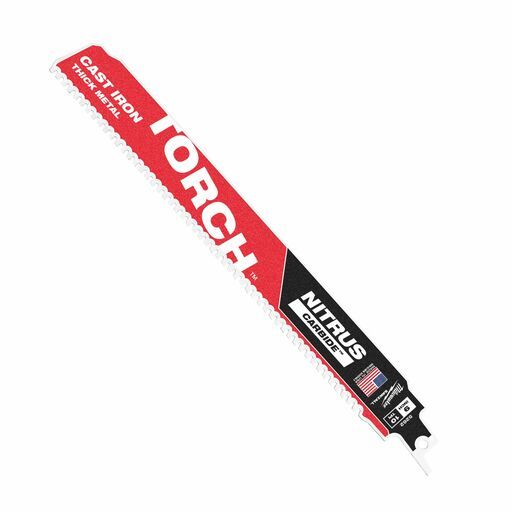 Milwaukee 48476352 3-Pack 230mm (9") SAWZALL™ The TORCH™ with NITRUS CARBIDE Teeth 10TPI Blade – image 5