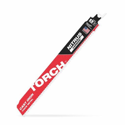 Milwaukee 48476252 230mm (9") SAWZALL™ The TORCH™ with NITRUS CARBIDE Teeth 10TPI Blade – image 4