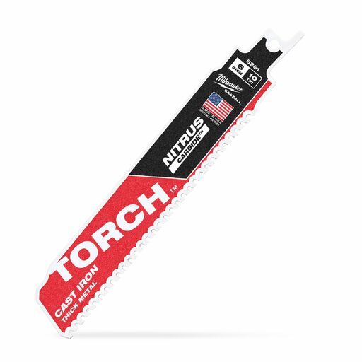 Milwaukee 48476251 150mm (6") SAWZALL™ The TORCH™ with NITRUS CARBIDE Teeth 10TPI Blade – image 4